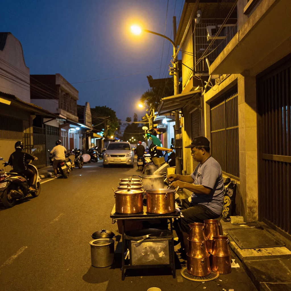 Copper Pots in Denpasar in in Denpasar, Indonesia