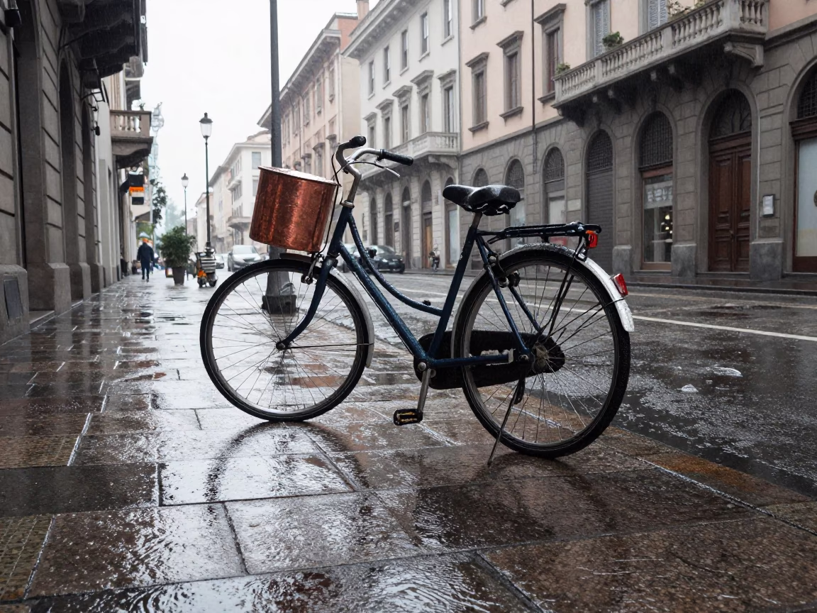 Copper Pots in Milan in in Milan, Italy