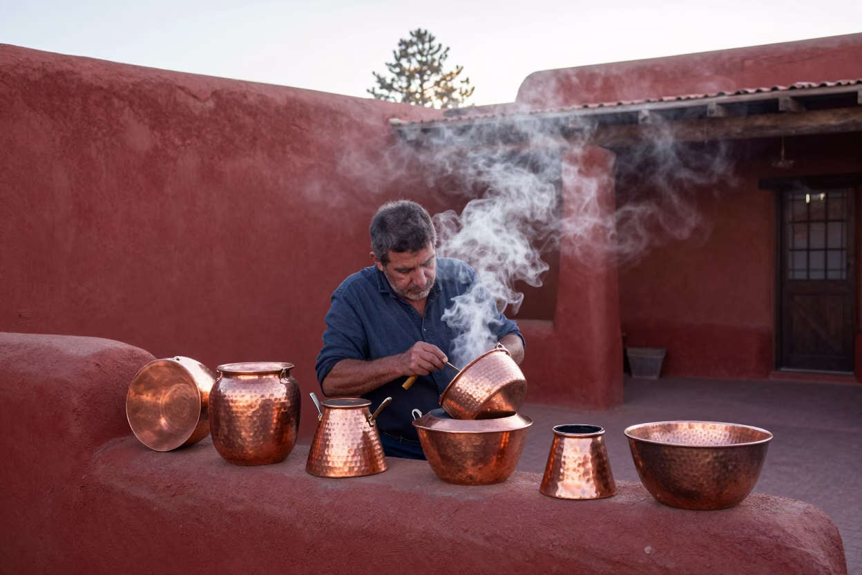 Copper Pots in Santa Fe in in Santa Fe, New Mexico, United States