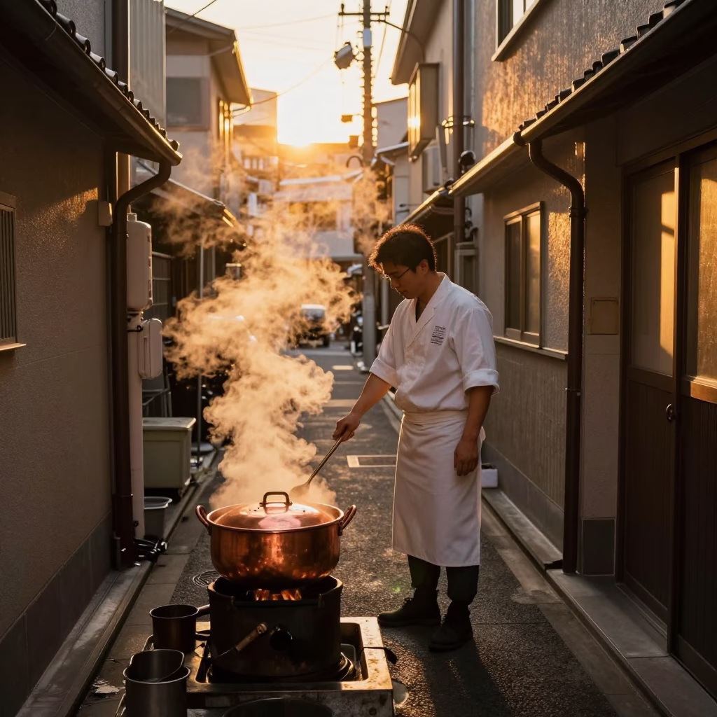 Copper Pots in Sapporo in in Sapporo, Japan