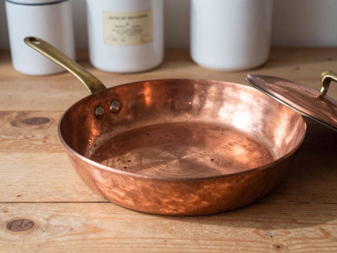 Copper Skillet in Naples in in Naples, Italy