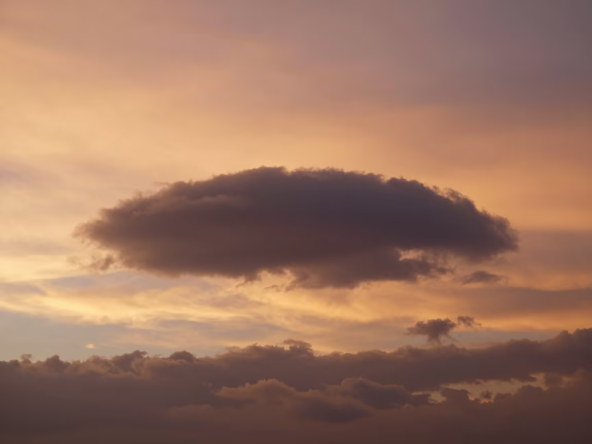 Copper Sky Anvil Cloud Over Malaysia in in Malaysia