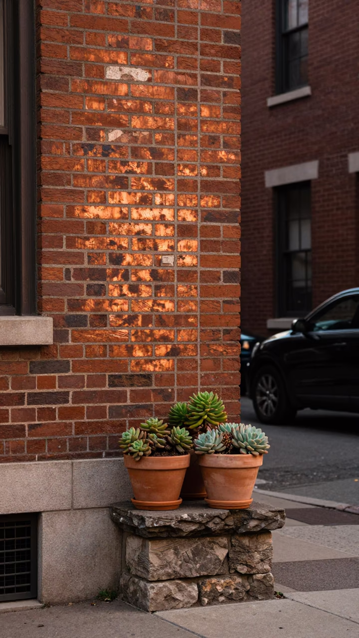 Copper-toned Boston Street Scene with Vintage Details and Local Atmosphere in in Boston, Massachusetts, United States