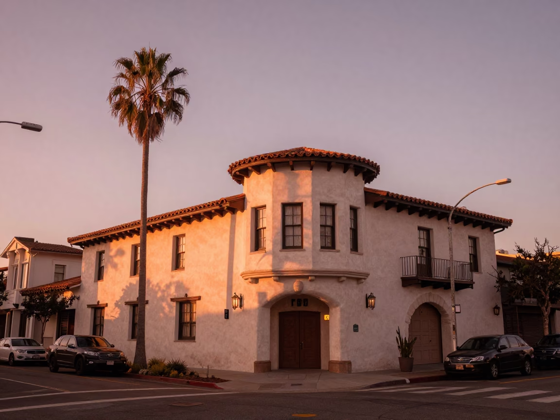 Copper-toned Dusk in San Diego at Copper-toned Light Before Dusk in in San Diego, California, United States