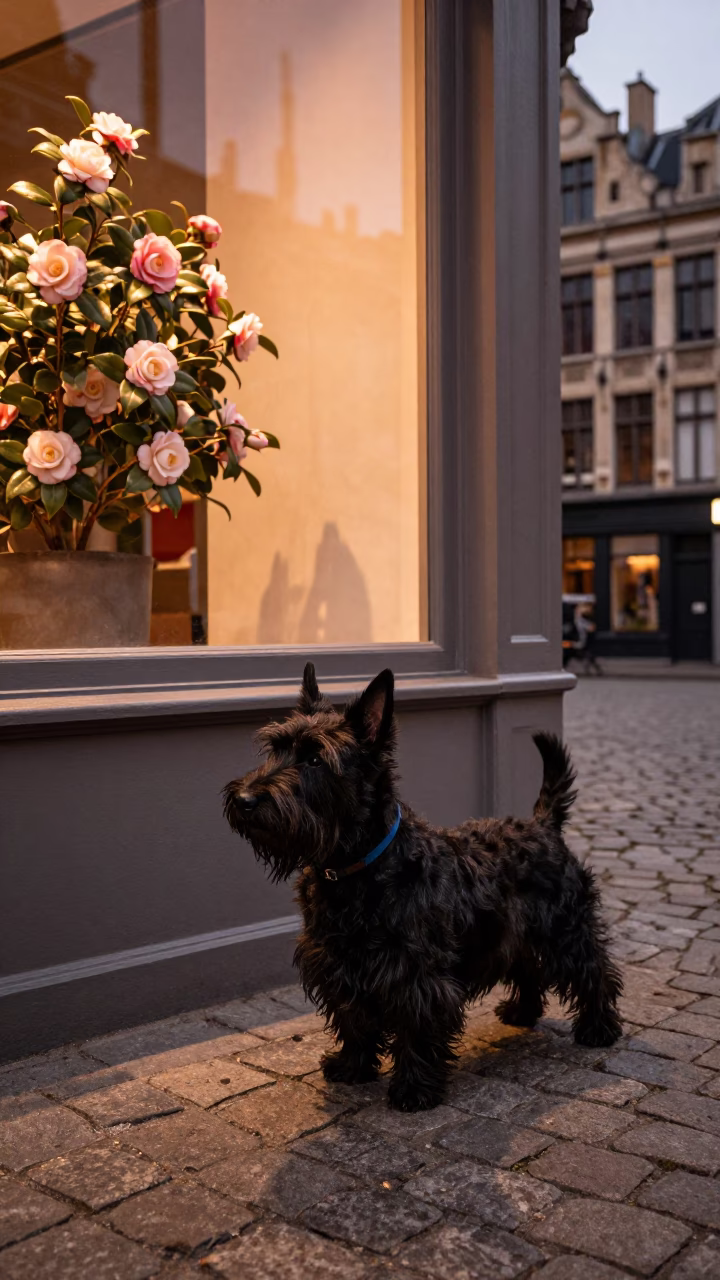 Copper-toned Light Before Dusk on Before Dusk in Brussels in in Brussels, Belgium