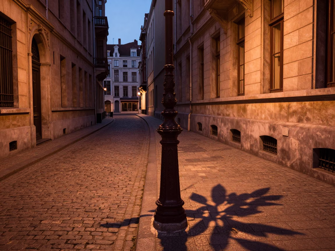 Copper-toned Light Before Dusk on Copper Light in Brussels in in Brussels, Belgium