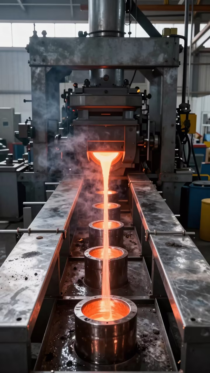 Copper Wire Drawing Mill Monsoon Light Colorado in along a food-processing floor with sorting tables in Colorado