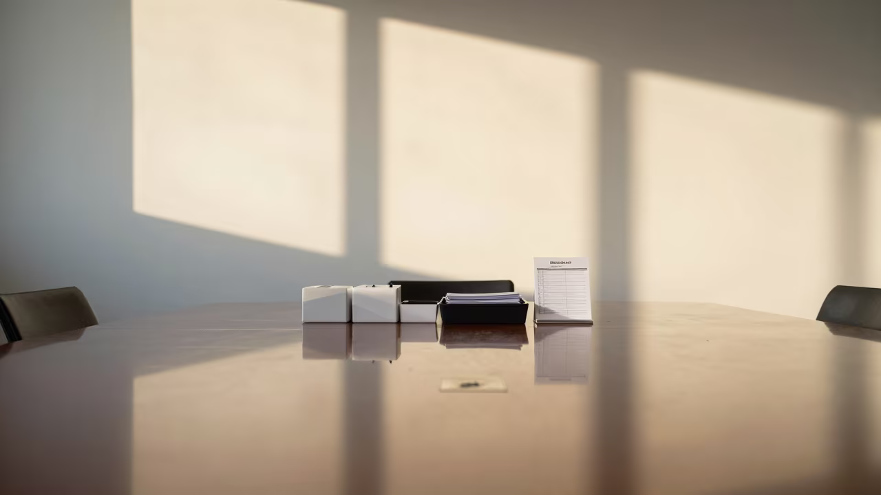 Copy Room Office Floor Becomes Water in at a boardroom table before a meeting near Saskatoon