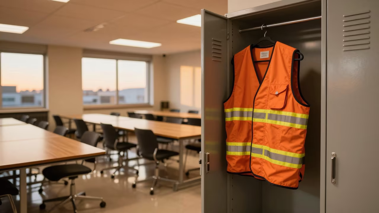 Cordoba Conference Room Vest Locker Evening Light in inside a conference room in Cordoba Argentina