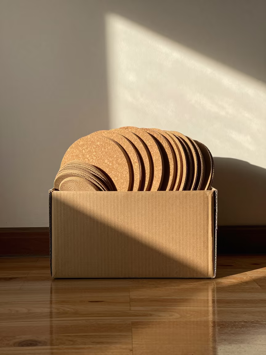 Cork Backing Bin in Baghdad Nail Studio in inside a nail studio in Baghdad