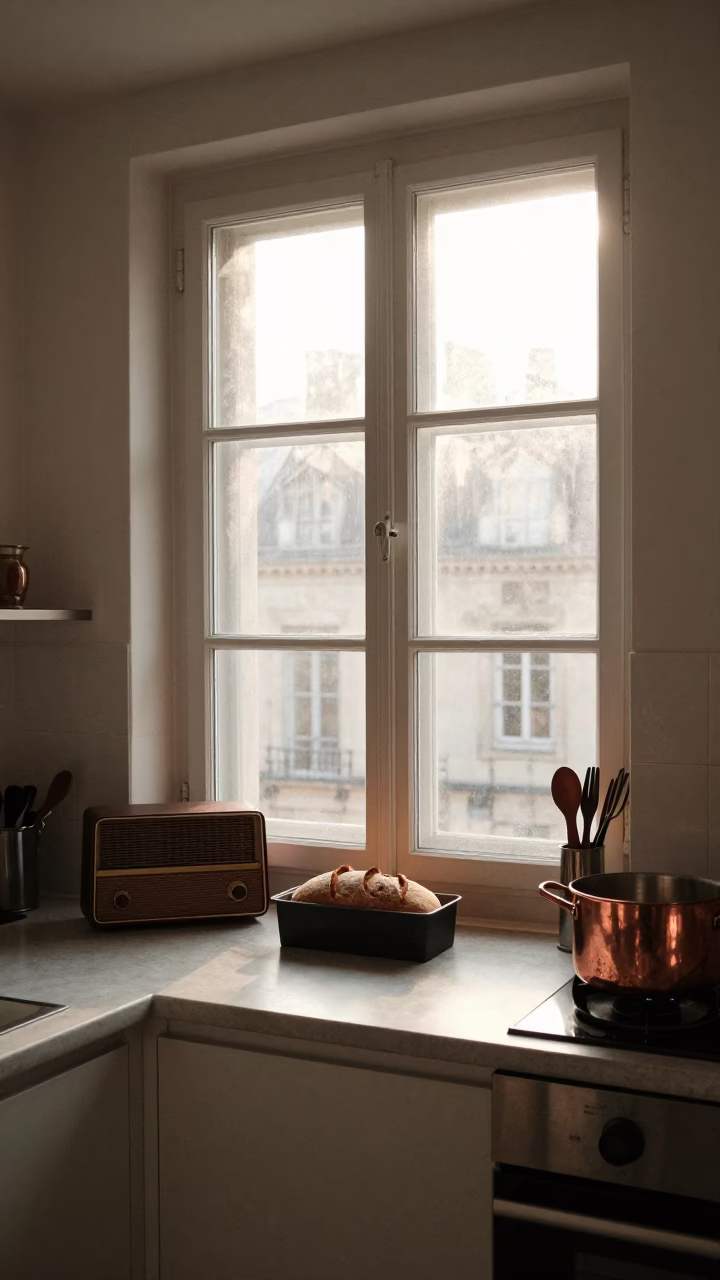 Corner Apartment just after sunrise in Lyon in in Lyon, France