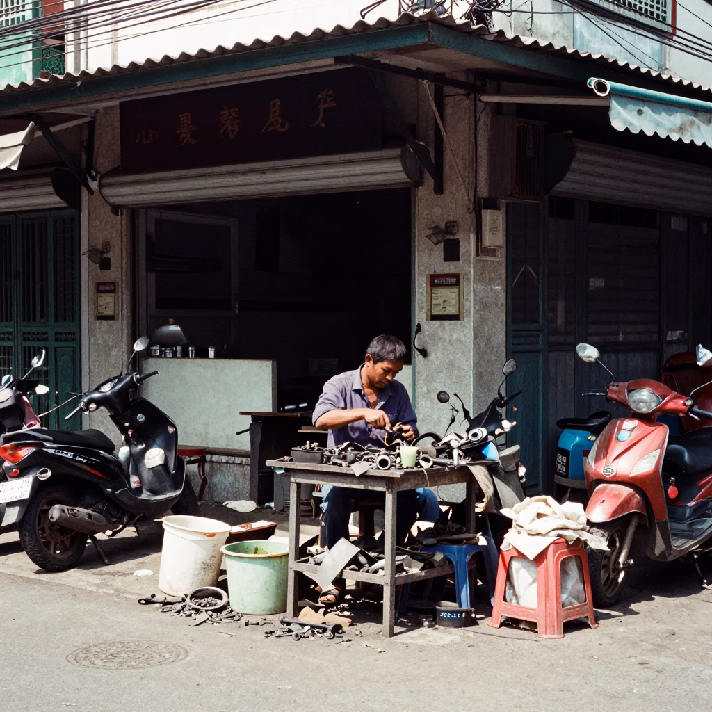 Corner Clutter in Surabaya in in Surabaya, Indonesia