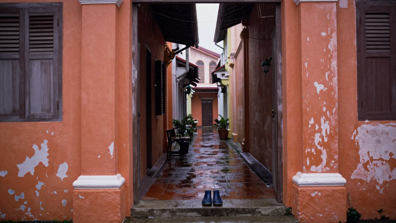 Corridor Entrance in George Town in in George Town, Malaysia