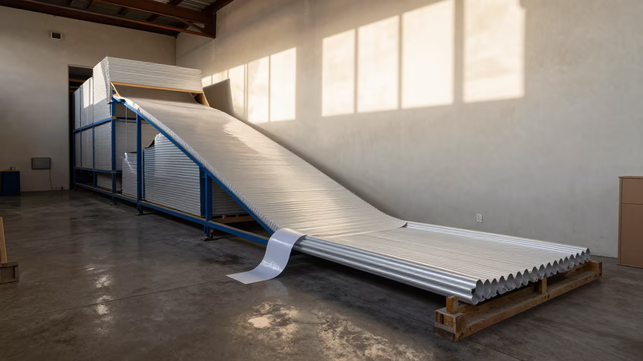 Corrugate Baler Feed Zone Fishtown Distribution Bay in inside a chilled distribution bay in Fishtown, Philadelphia