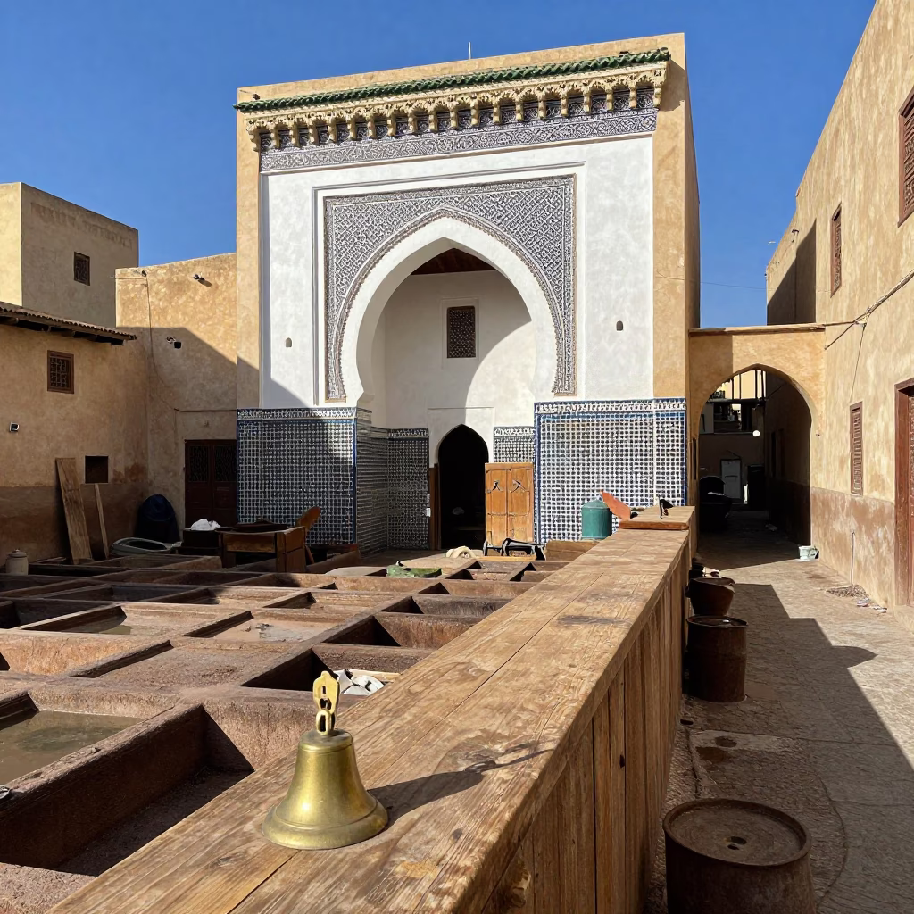 Counter Activity in Fez in in Fez, Morocco