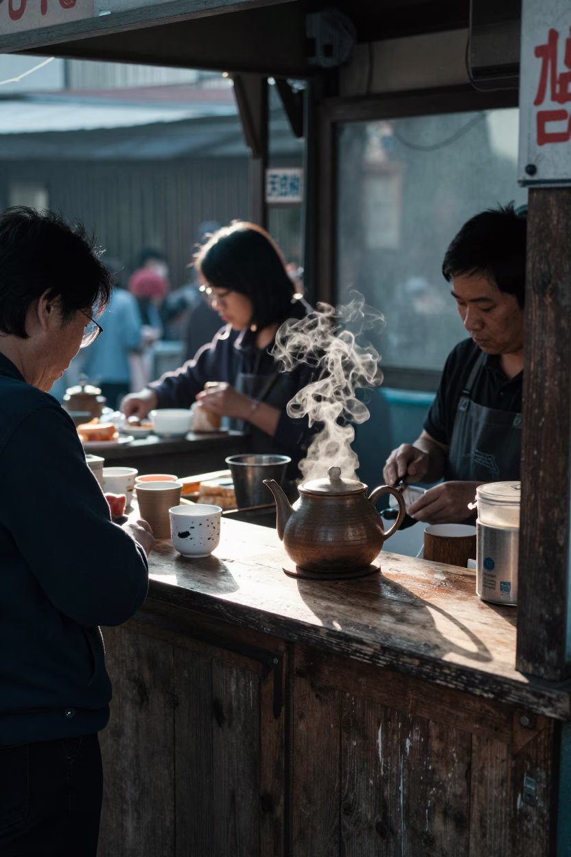 Counter Activity in Tainan in in Tainan, Taiwan