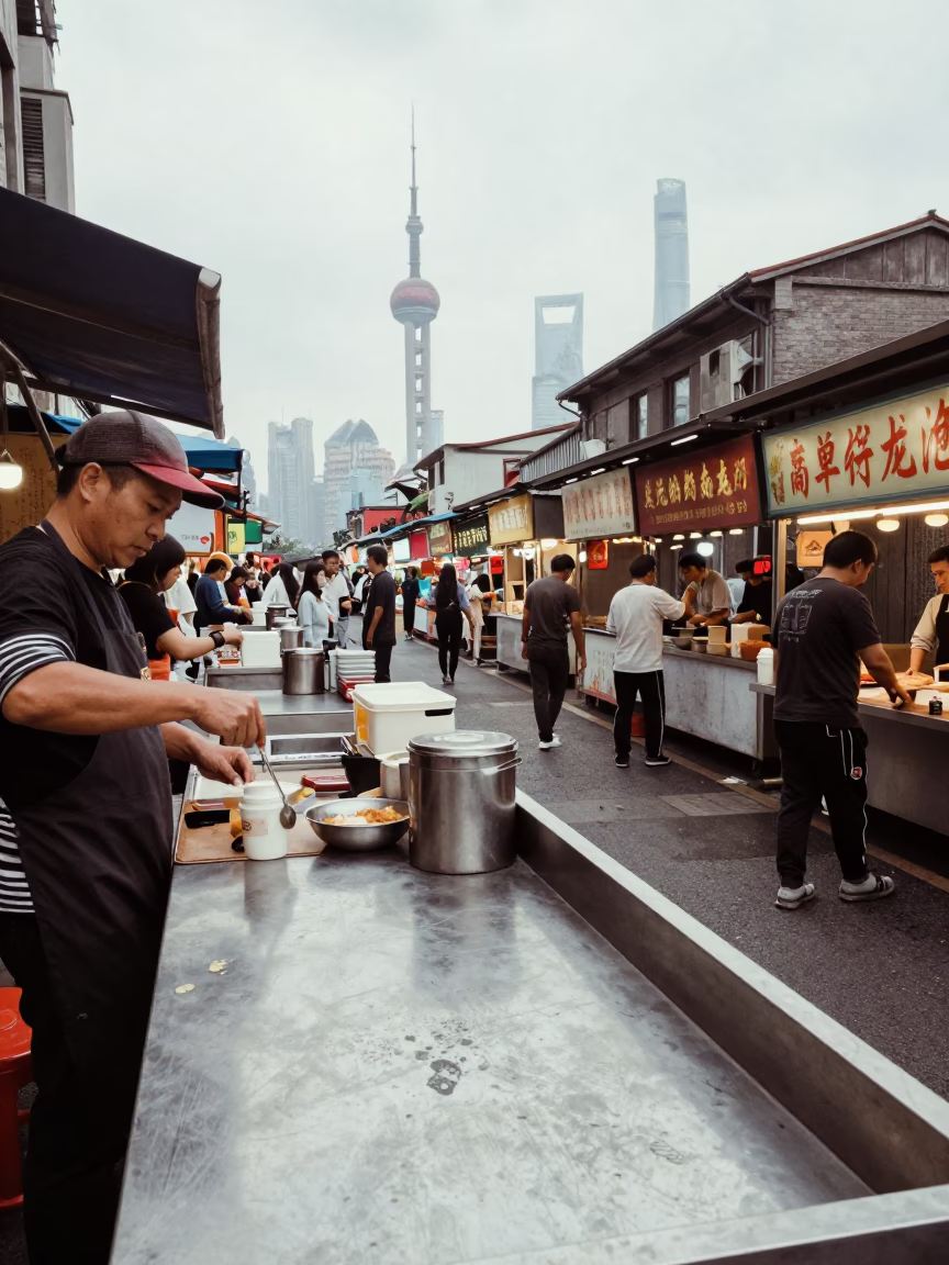 Counter at Midday Light in in Shanghai, China