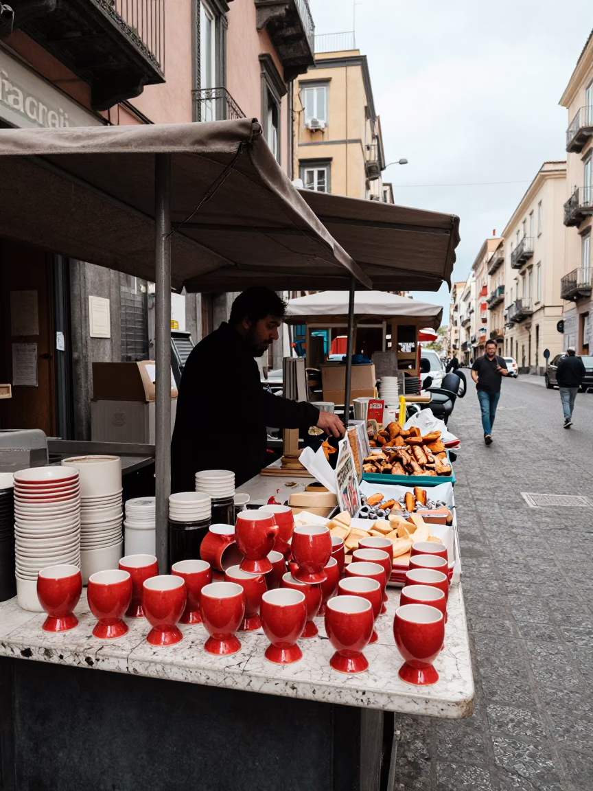 Counter Display in Naples in in Naples, Italy