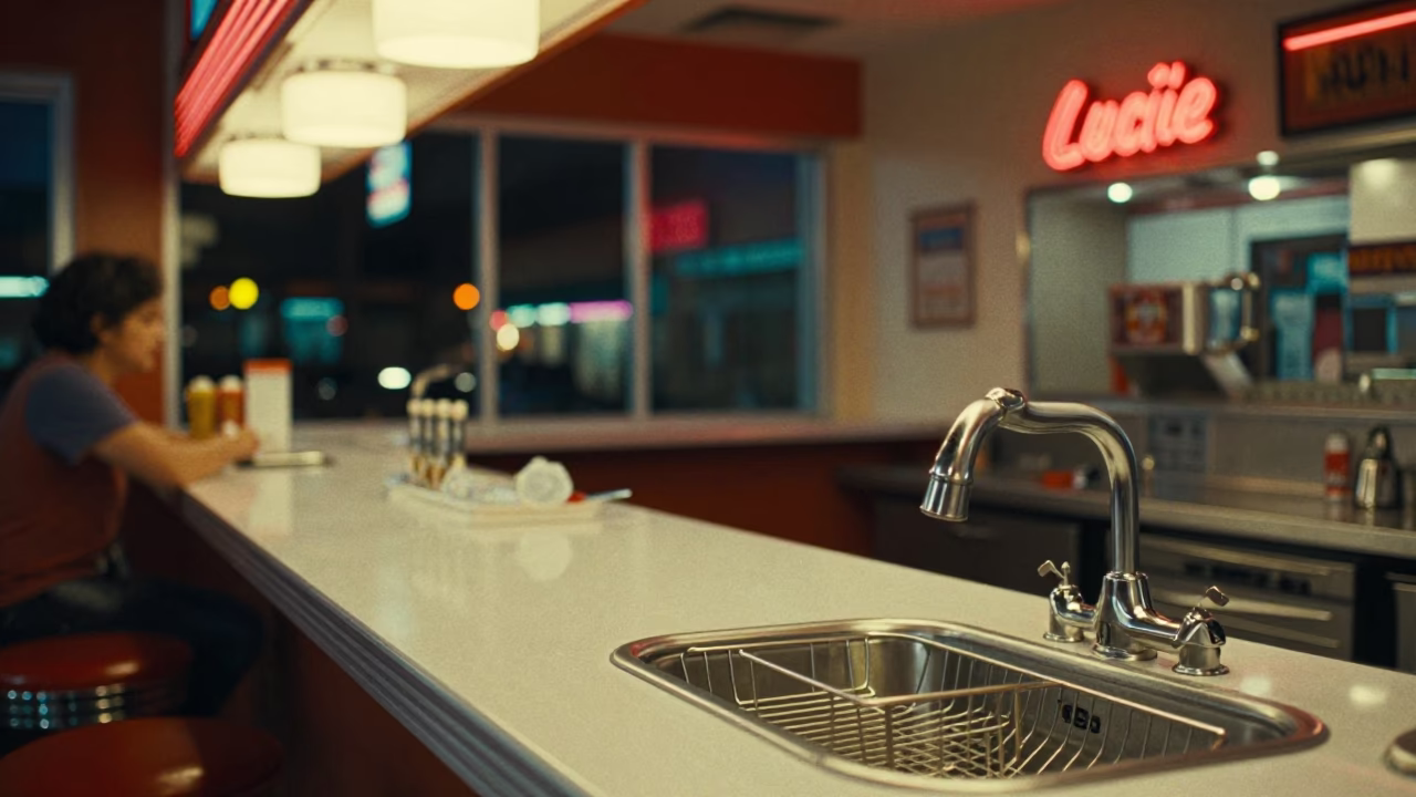 Counter Scene in Austin at As City Lights Begin To Glow in in Austin, Texas, United States