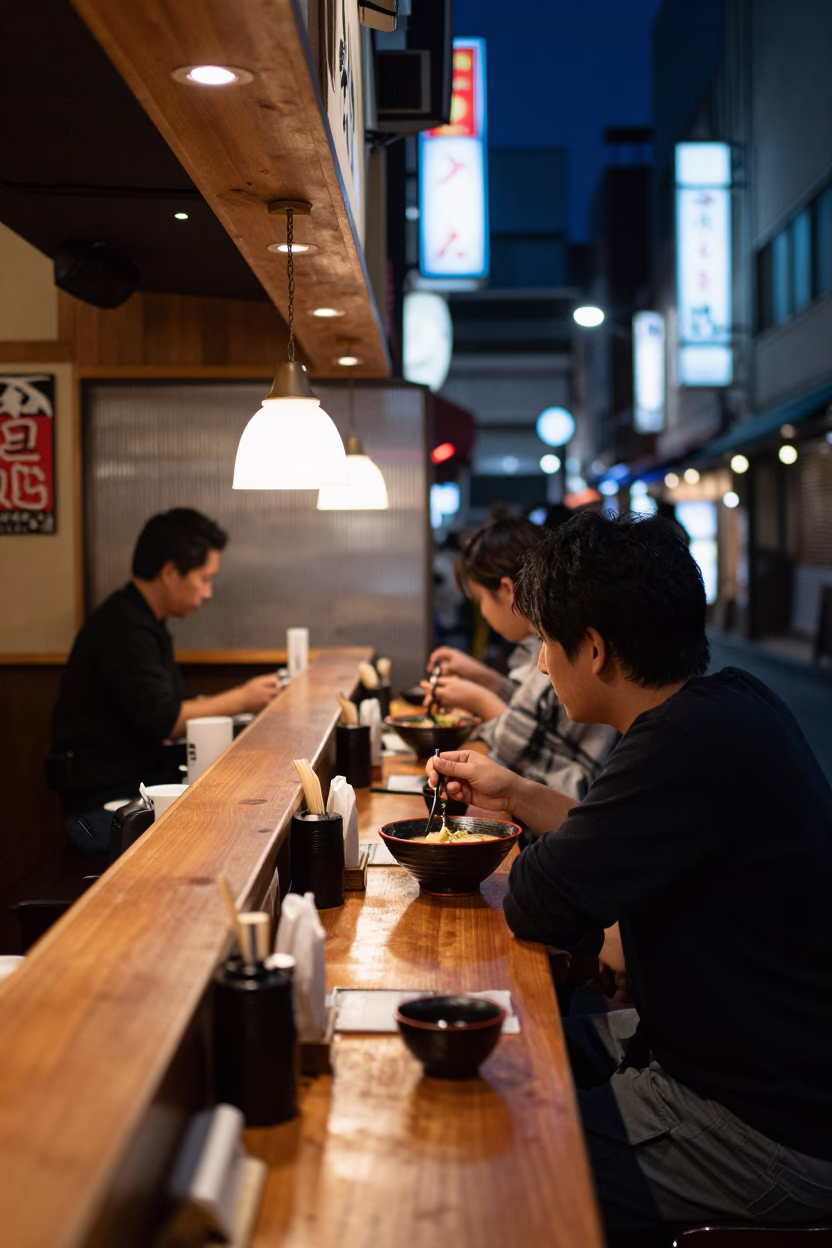 Counter Scene in Kyoto in in Kyoto, Japan