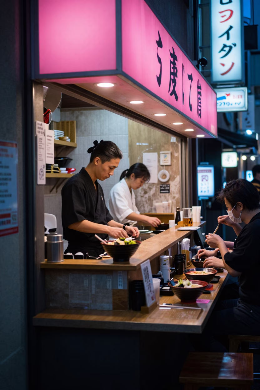 Counter Service in Osaka in in Osaka, Japan