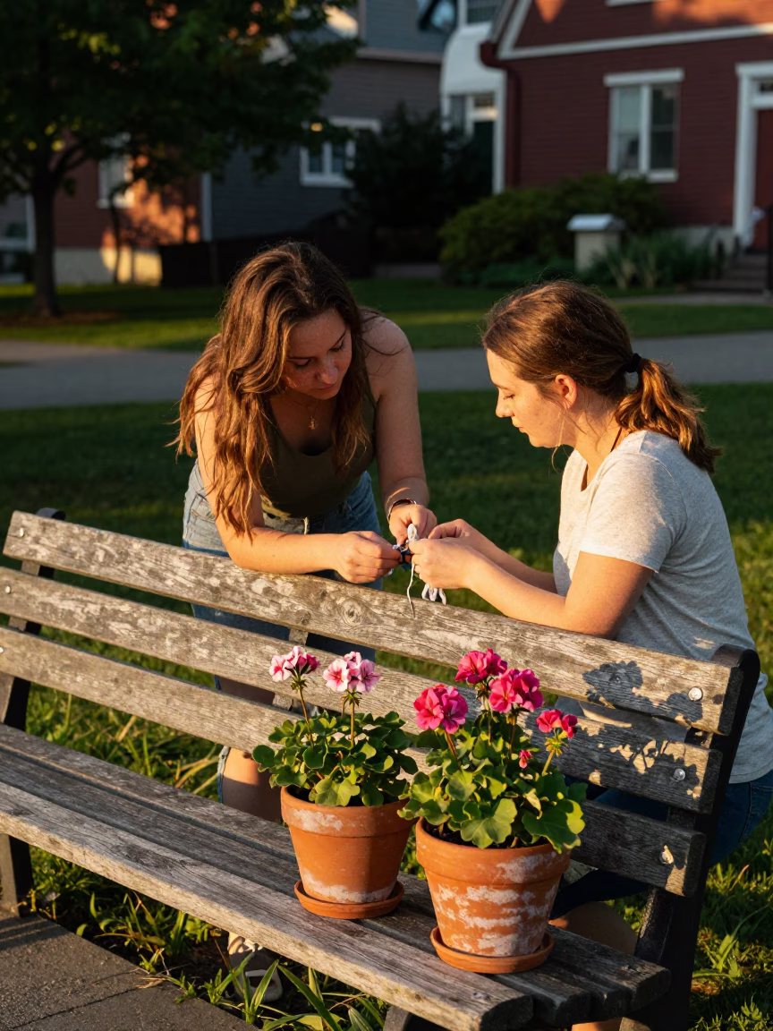Couple Mending in Halifax in in Halifax, Nova Scotia, Canada