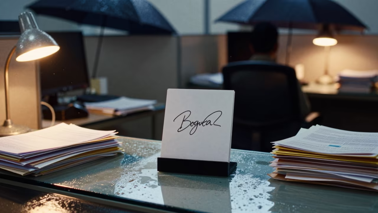 Courier Signature Stand in Bogura Office in inside an open-plan office bay in Bogura