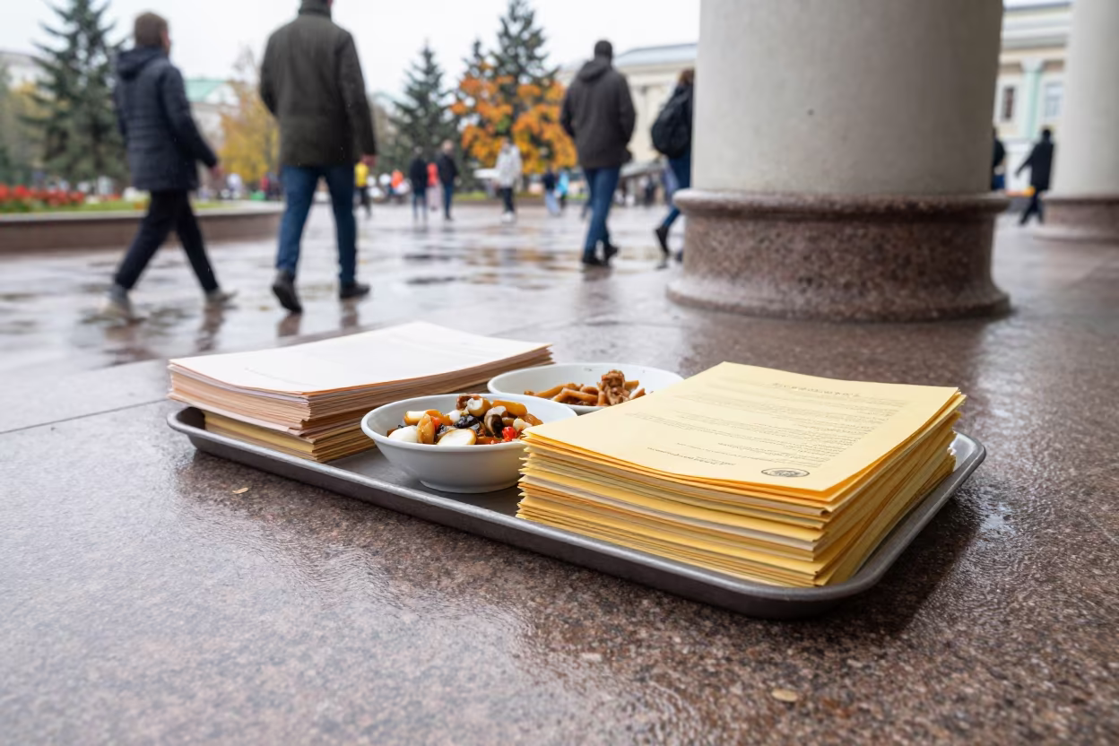 Courthouse Tray Files Public Square Kazan Noon in in a public square in Kazan