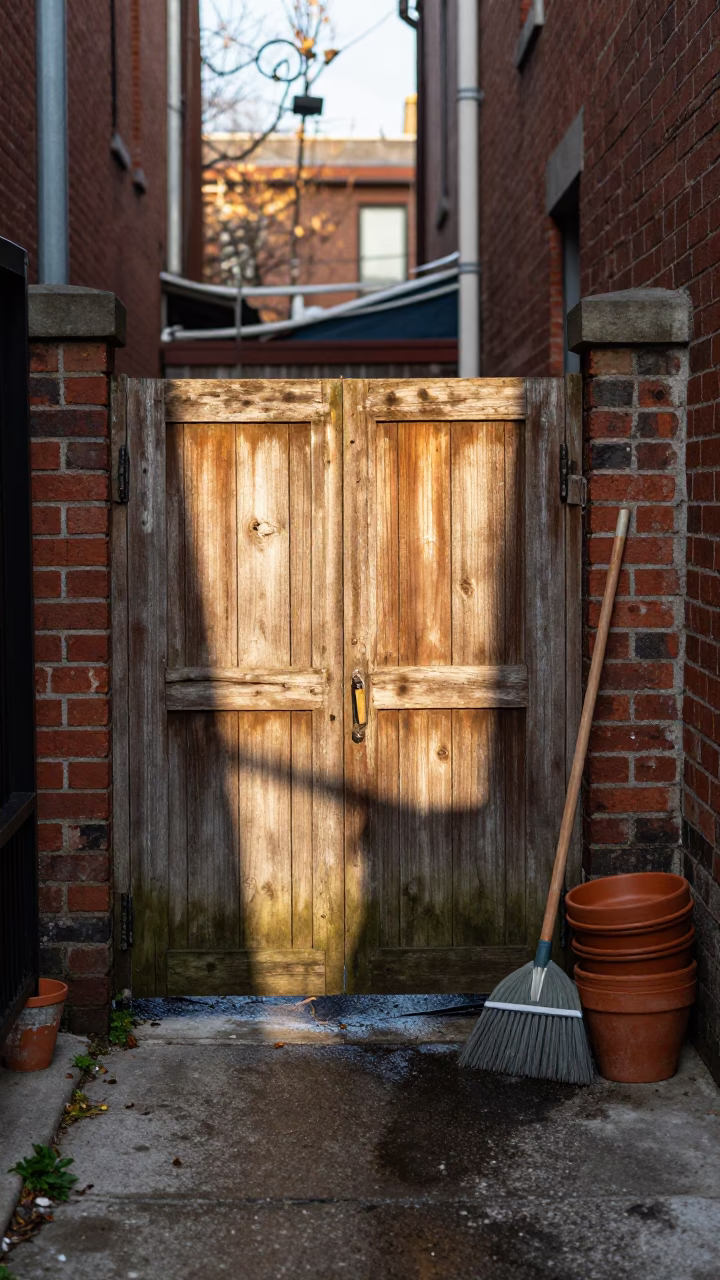 Courtyard Clutter in Toronto in in Toronto, Ontario, Canada