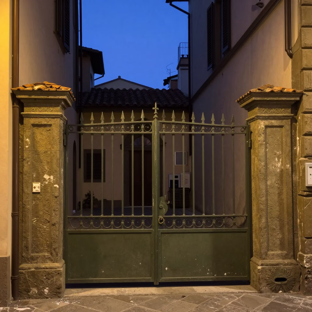 Courtyard Entrance in Florence in in Florence, Italy
