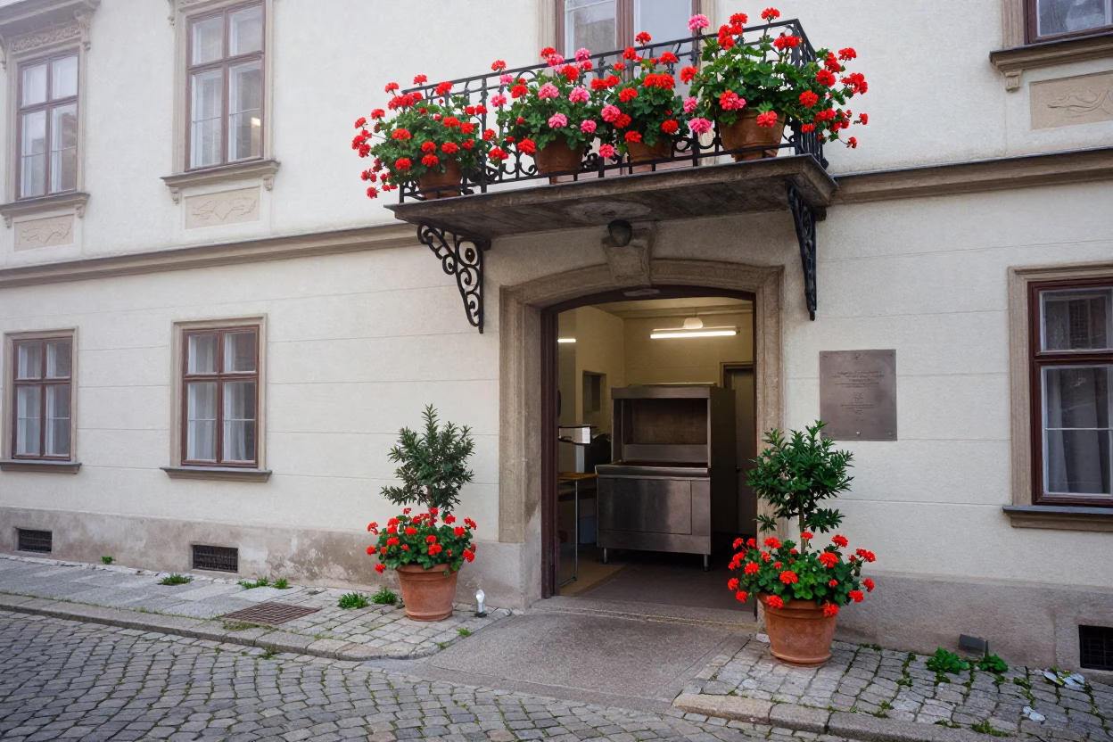 Courtyard Entrance in Vienna in in Vienna, Austria