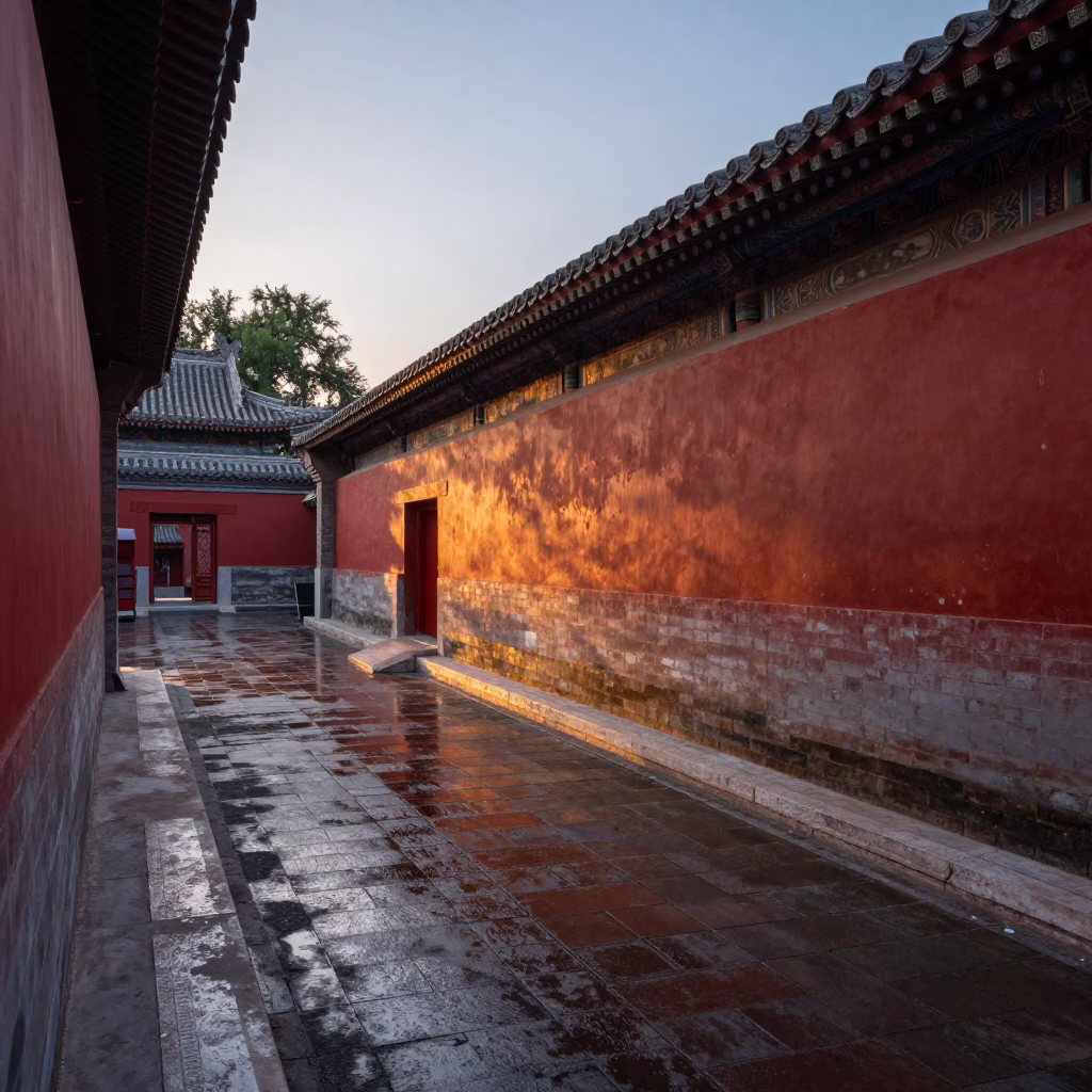 Courtyard Evening in Beijing in in Beijing, China