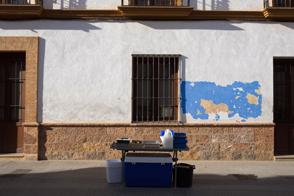Courtyard Vendor in Seville in in Seville, Spain