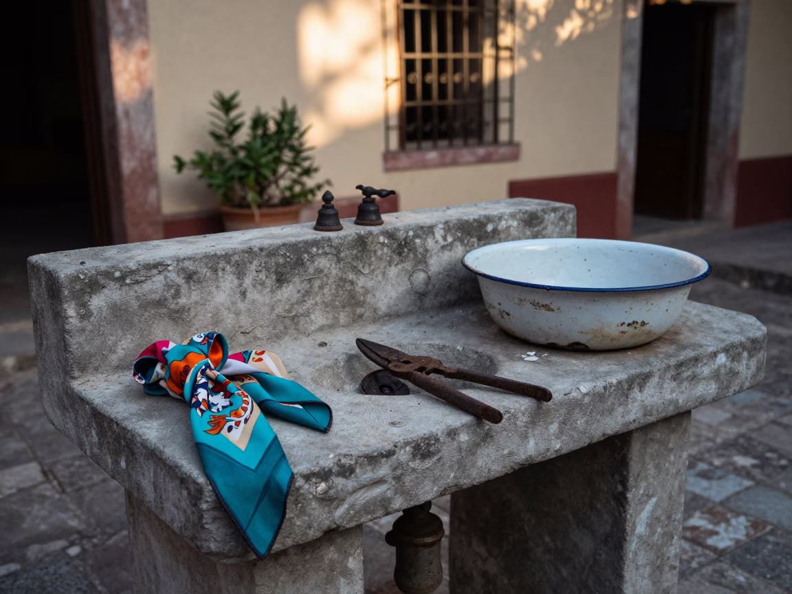 Courtyard Washstand in Merida in in Merida, Mexico