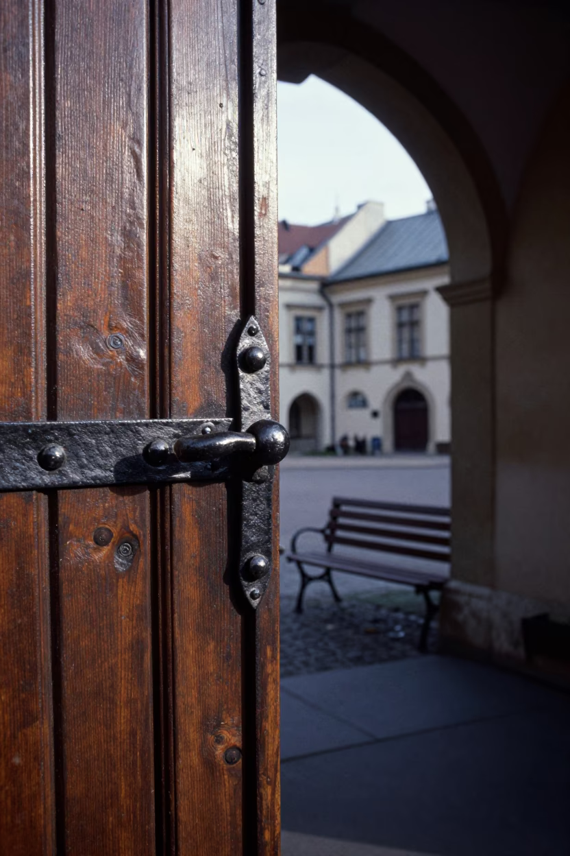 Courtyard Workbench in Krakow in in Krakow, Poland