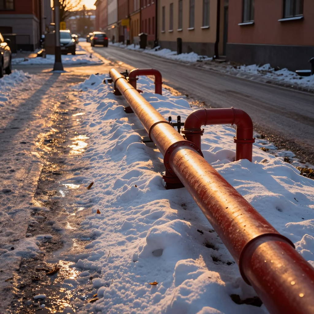 Covered Ground in Stockholm at Honeyed Evening Light in in Stockholm, Sweden