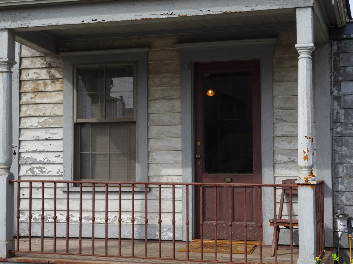 Craftsman Porch Interior View in Portland in in Portland, Oregon, United States