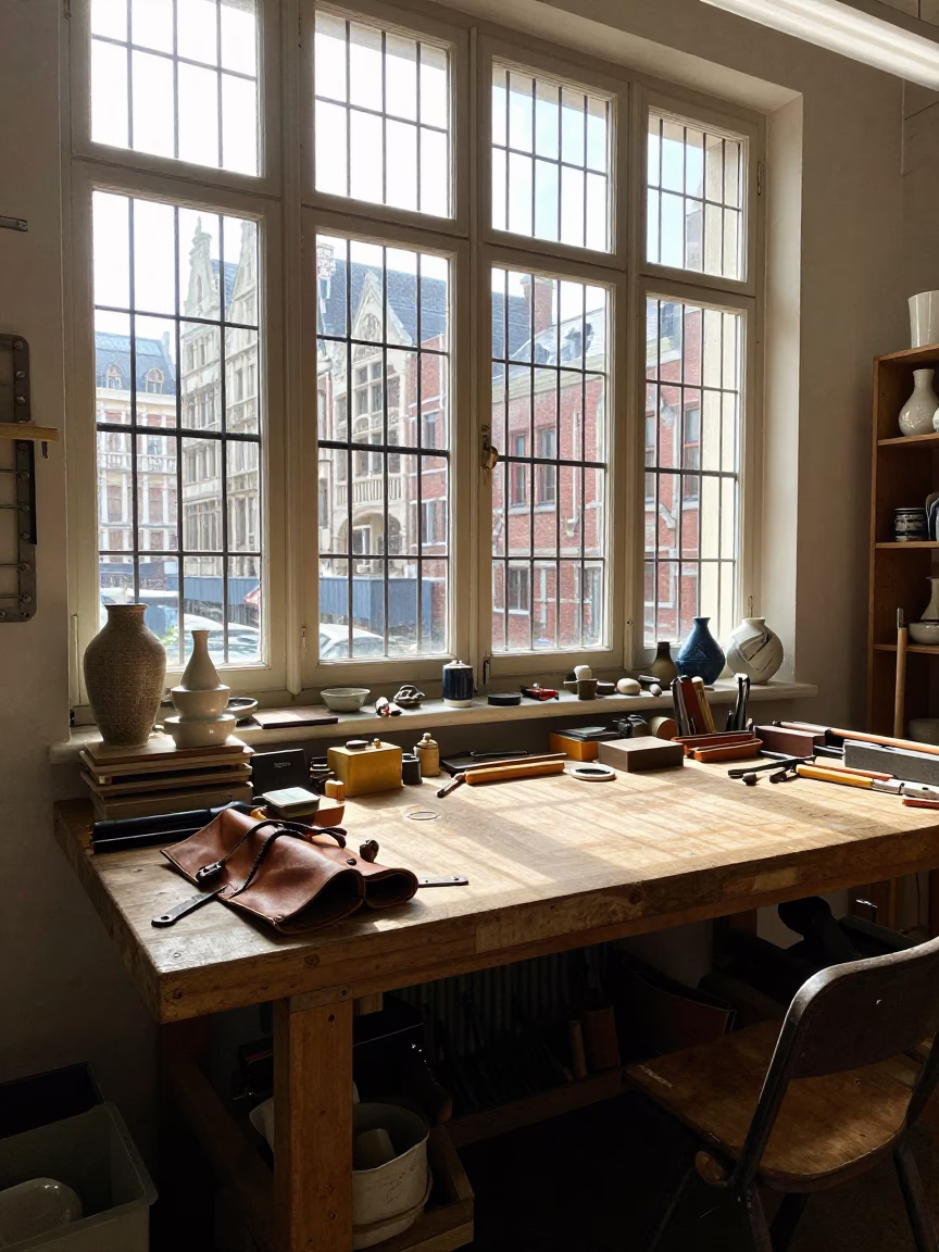 Craftsman's Workbench in Brussels in in Brussels, Belgium