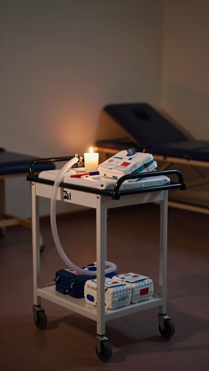 Crash Cart in Mogadishu Rehabilitation Gym in inside a rehabilitation gym in Mogadishu