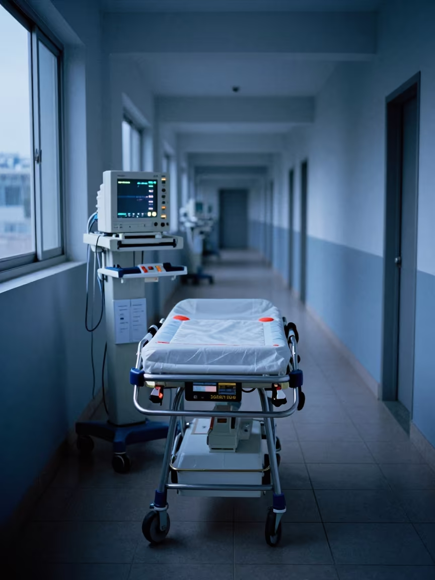 Crash Cart Seal Board in Walled City Clinic in inside a clinic exam room in Walled City, Cartagena