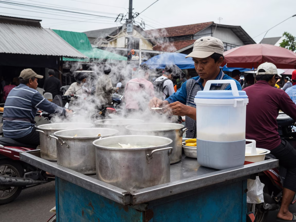 Crowded Cart in Surabaya in in Surabaya, Indonesia