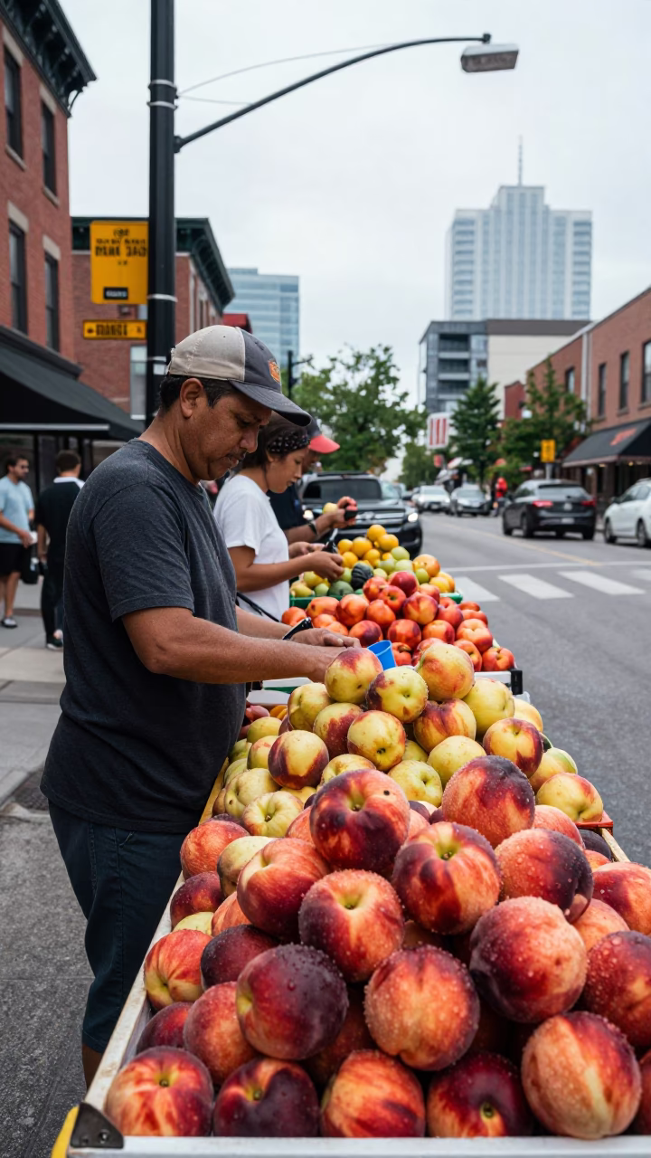 Crowded Cart in Toronto in in Toronto, Ontario, Canada