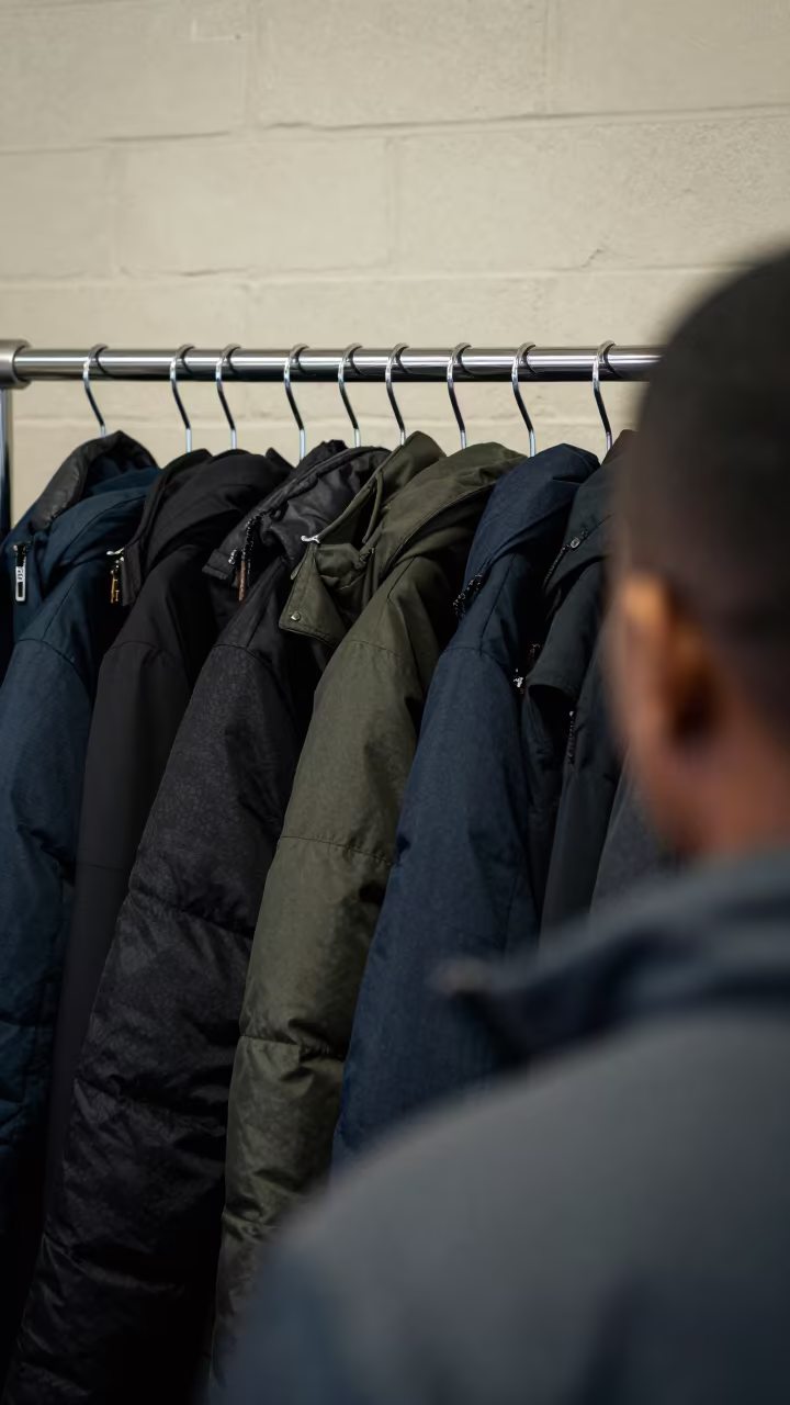 Crowded Coat Rack in Braamfontein Campaign Office in inside a campaign office near Braamfontein, Johannesburg