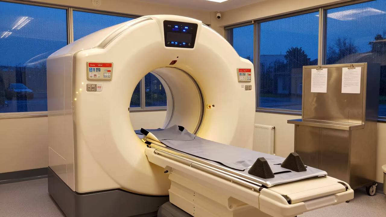CT Scanner Blue Hour Southend Medical Prep in in a surgical prep area near Southend-on-Sea