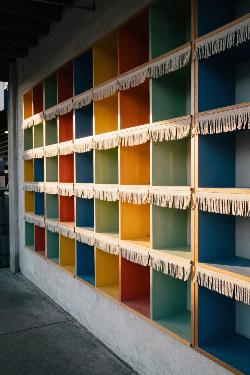Cubby Wall in Los Angeles at The Early Afternoon Light in in Los Angeles, California, United States