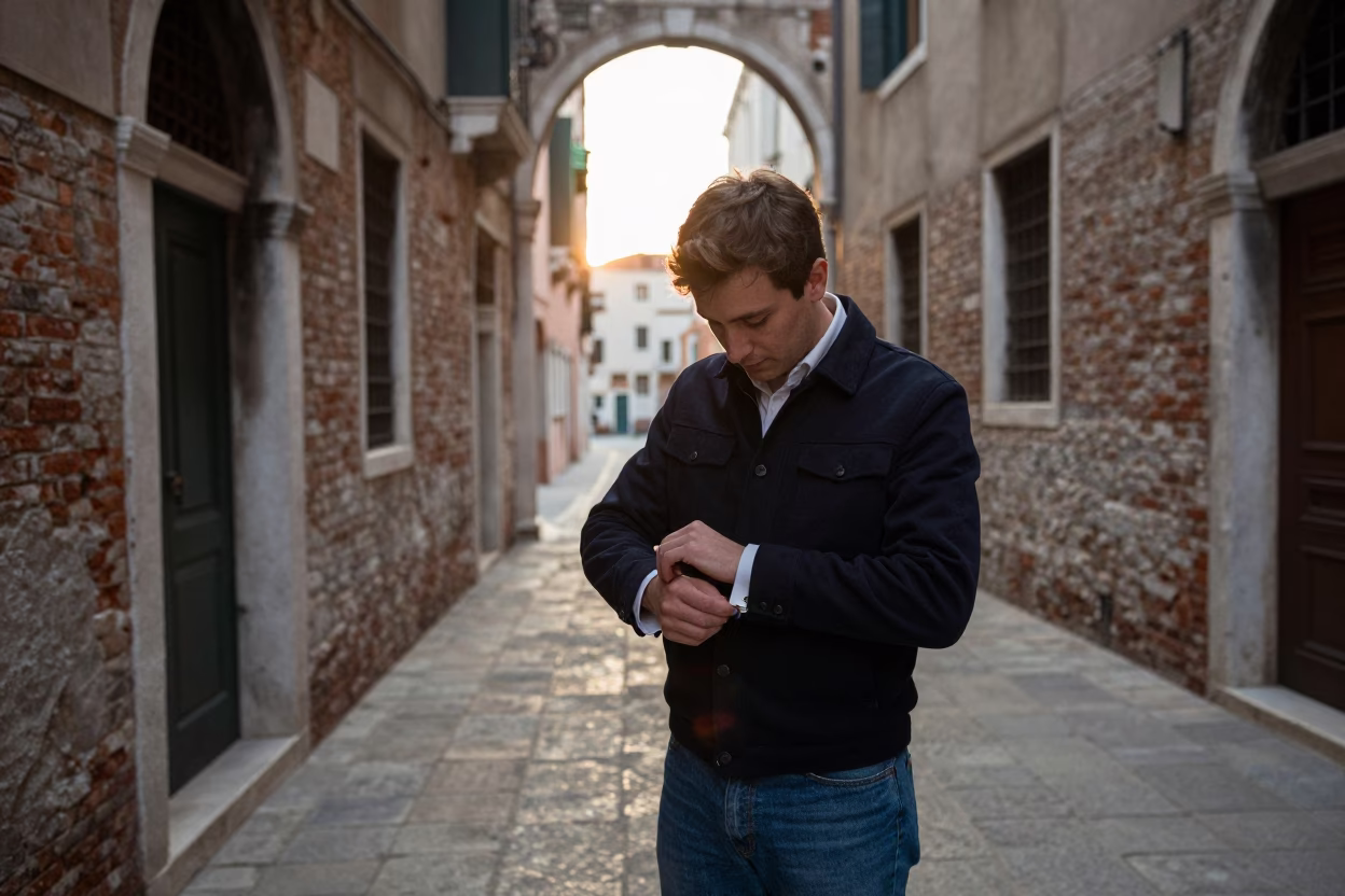Cufflink Box in Venice in in Venice, Italy