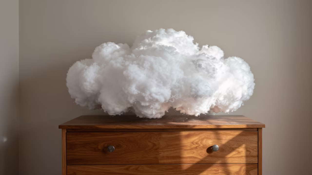 Cumulonimbus Anvil Model on Hotel Dresser in on a hotel dresser in Ghaziabad