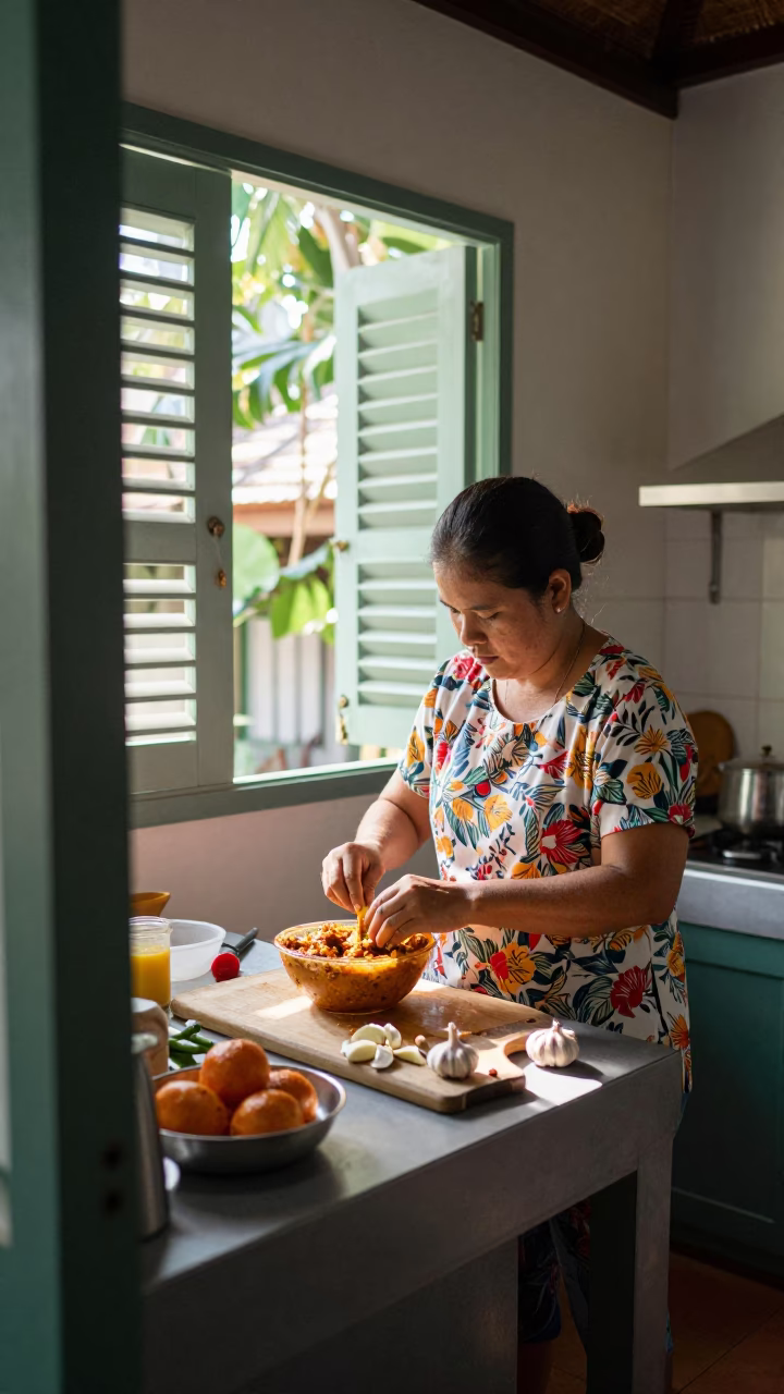 Curry Paste in Phuket in in Phuket, Thailand