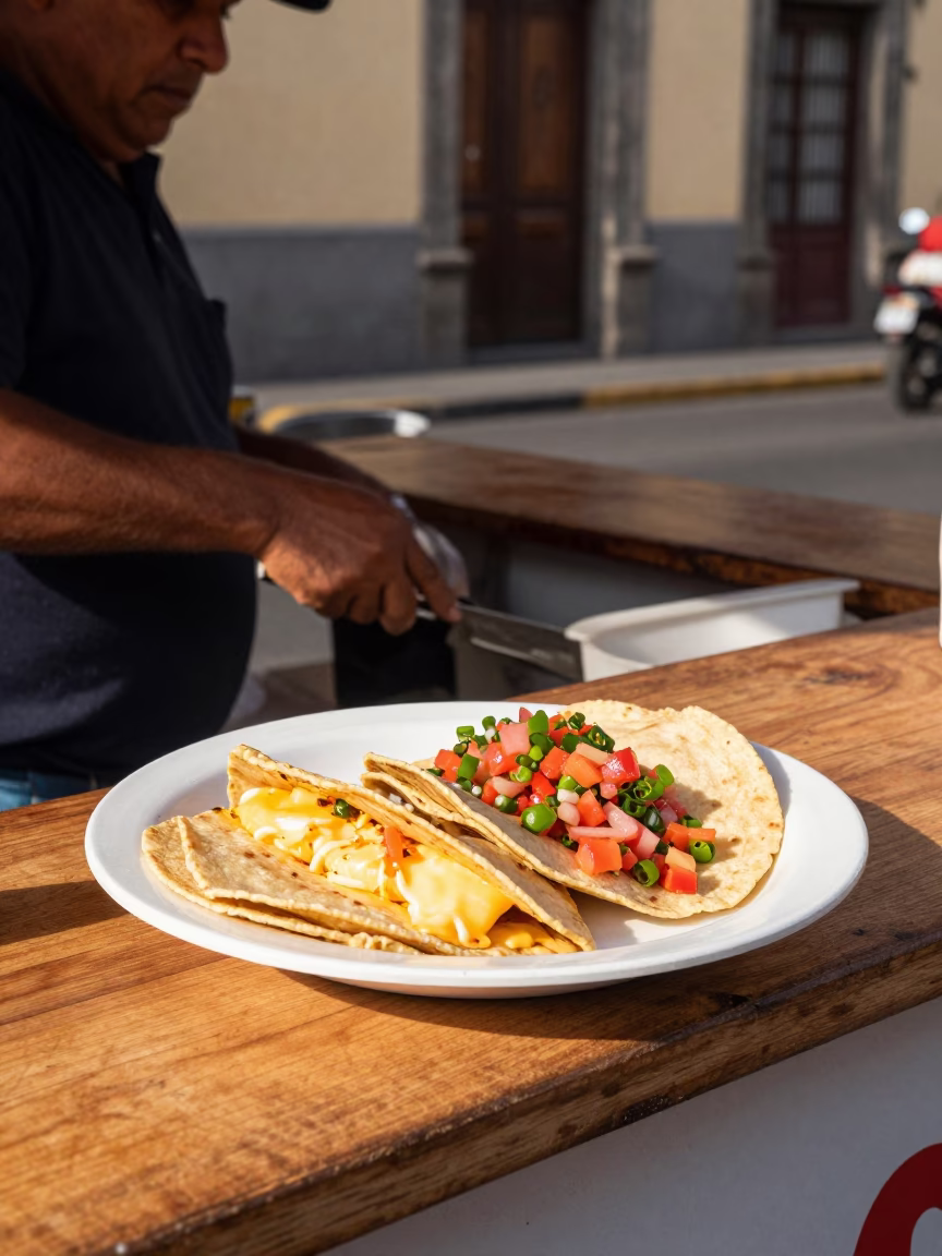 Curtido in Mexico City at Clear Late-afternoon Light in in Mexico City, Mexico