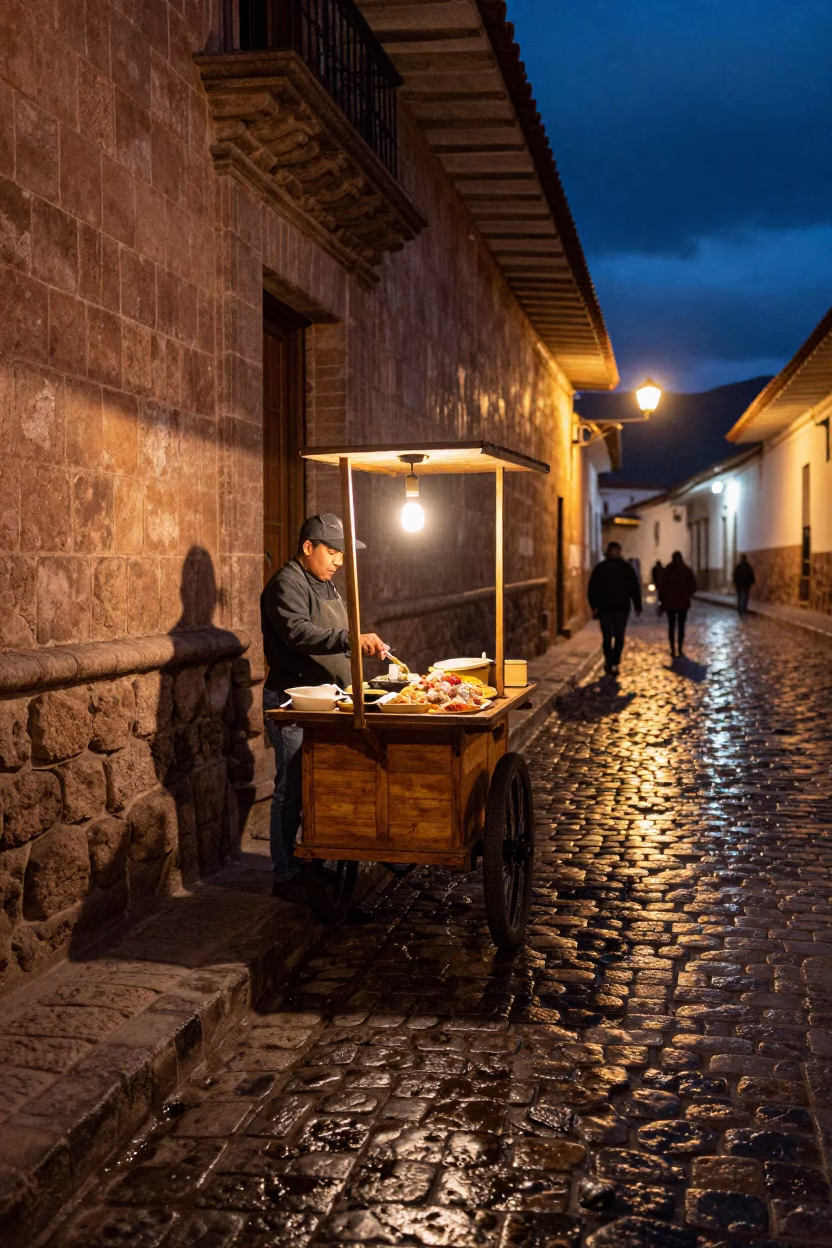 Cusco Cooking Ceviche at Midnight Light in in Cusco, Peru